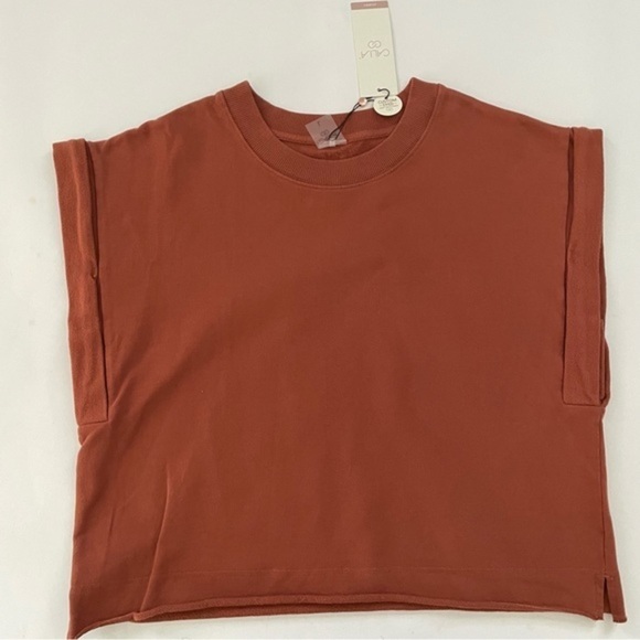 New Calia Extended Shoulder Sleeveless Top Caramelized Walnut - Picture 2 of 7